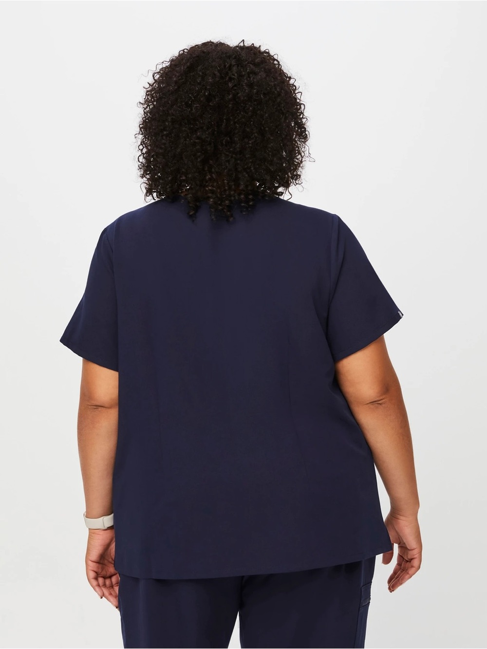 Figs Navy V-Neck Scrub Tunic- Catarina - Picture 3 of 9